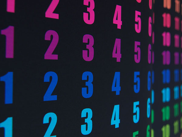 Welche Farben haben die Zahlen?